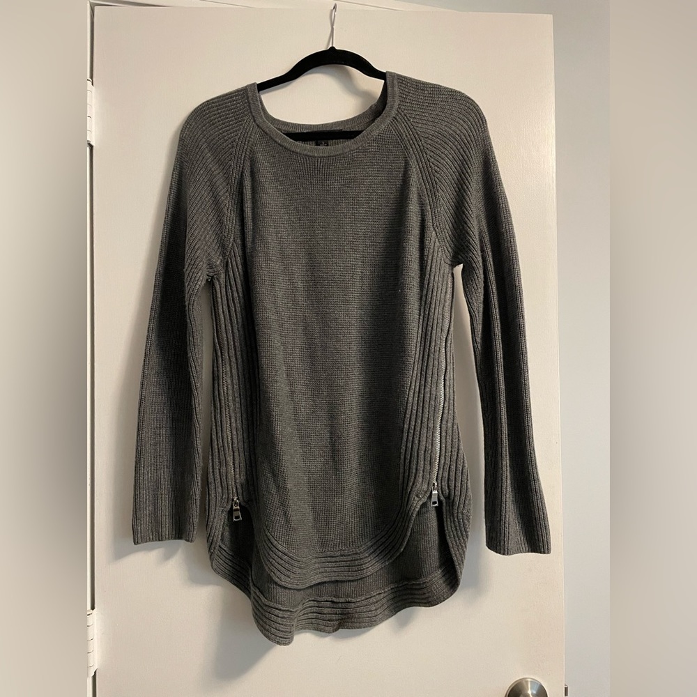 INC gray sweater